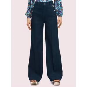 Kate Spade Denim Button Trouser